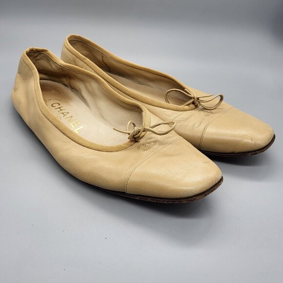 CHANEL Square Toe Ballet Flats - Picture 15 of 16